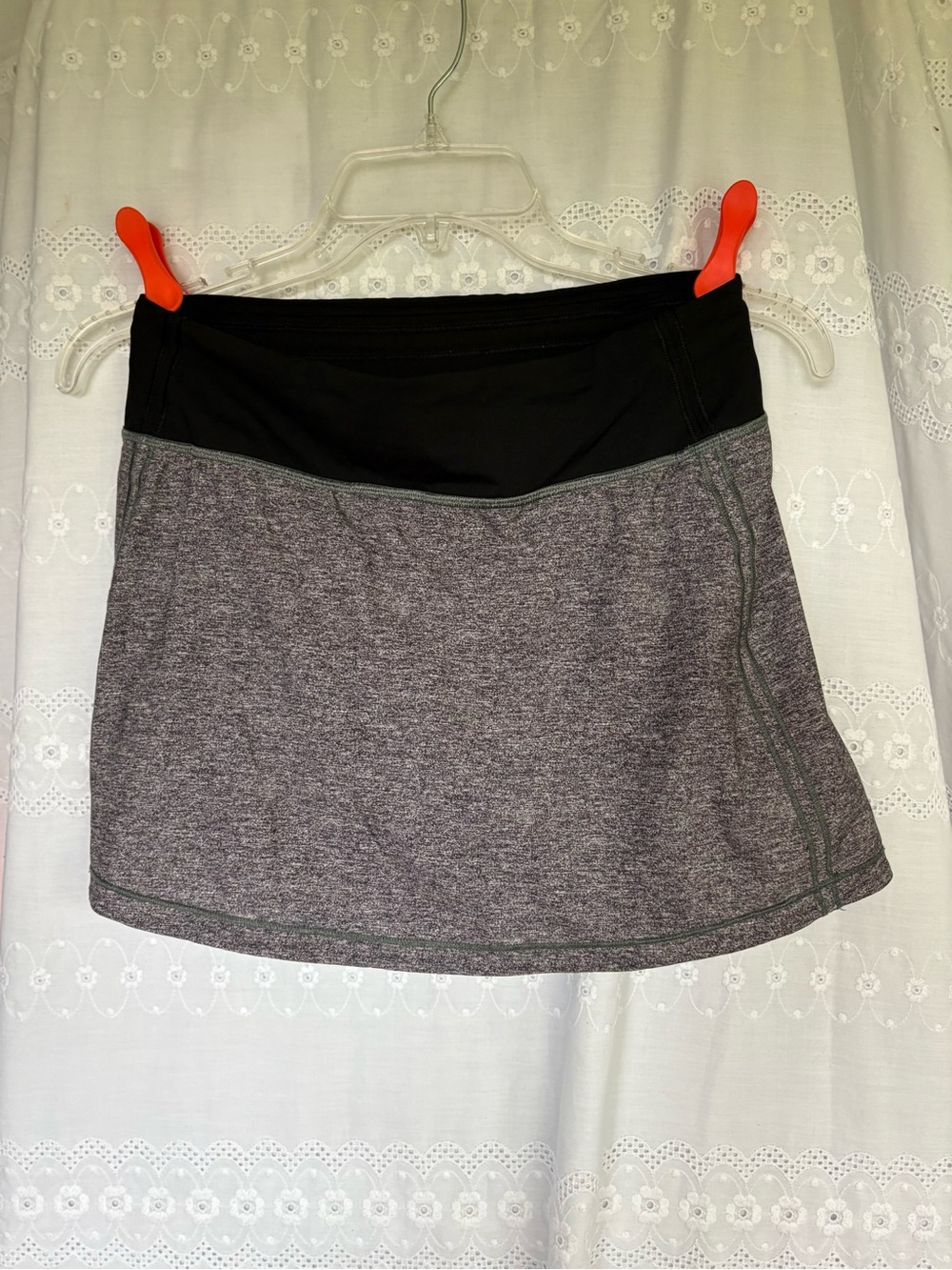 lululemon athletica Gray and Black Athletic Skort